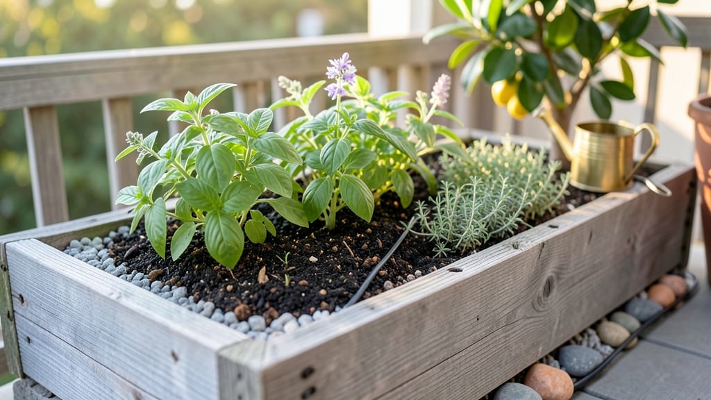 Raised Porch Garden Beds: Modular Height System for Perfect Plant Spacing