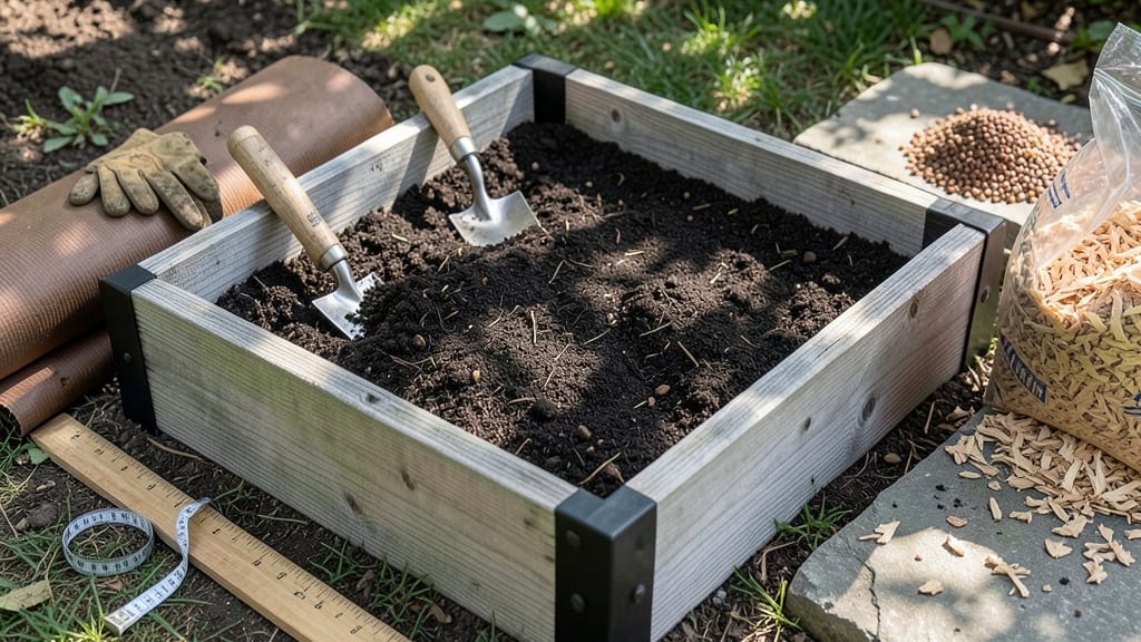 Preparing a Raised Garden Bed for Planting: Layered Soil Secrets for Thriving Roots