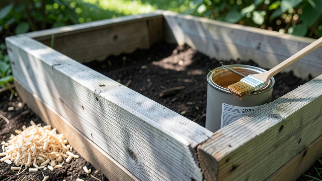 Raised Garden Bed Sealer: Weatherproof Barrier for Longevity and Weed Control