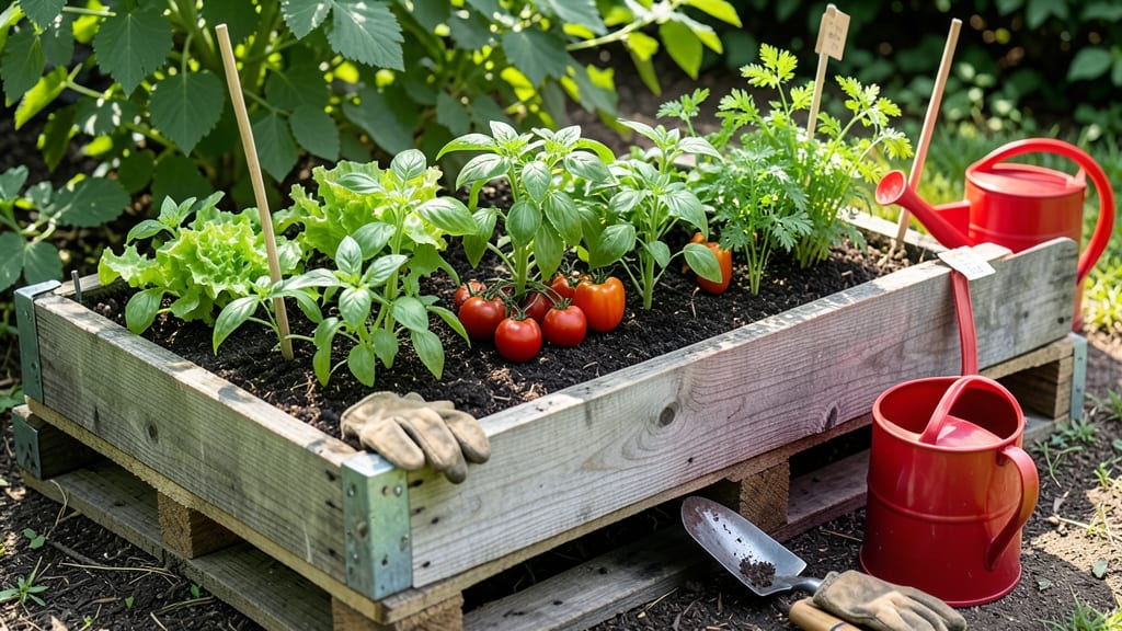Raised Garden Bed Out of Pallets: DIY Durable Planters in Under an Hour