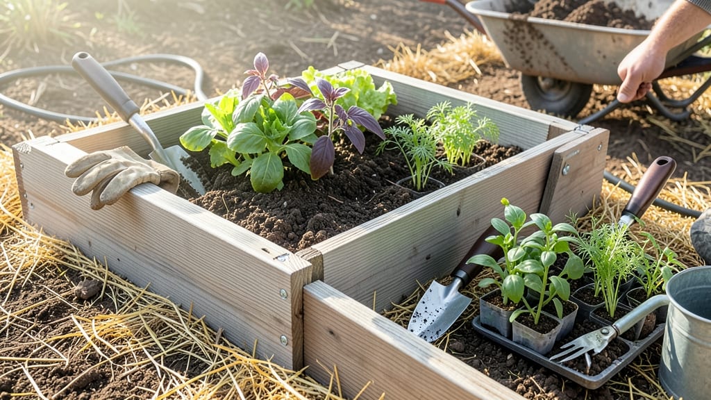 Build Your Own Raised Bed Garden: Customizable Height for Perfect Plant Spacing