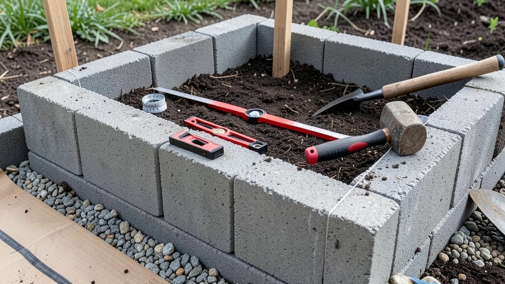 How to Build a Raised Garden Bed with Concrete Blocks: Sturdy, Modular Design in 4 Simple Steps