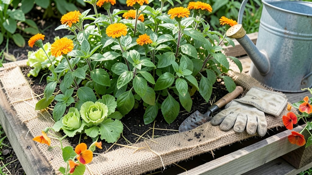 Garden Bed Out Of Pallets: Upcycled Planter With Built-In Weed Barrier