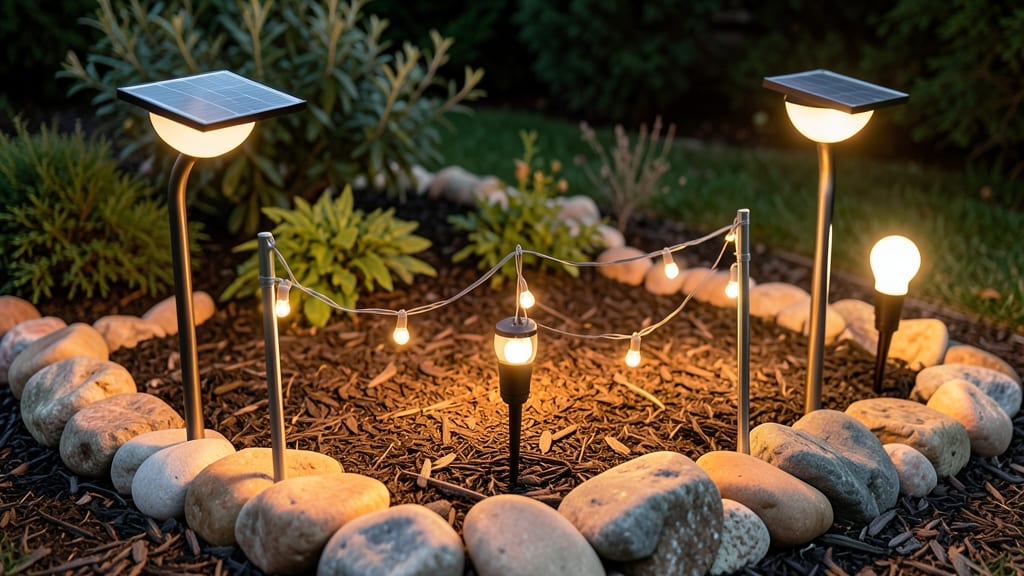 Garden Bed Solar Lights: Solar-Powered Pathway Illumination