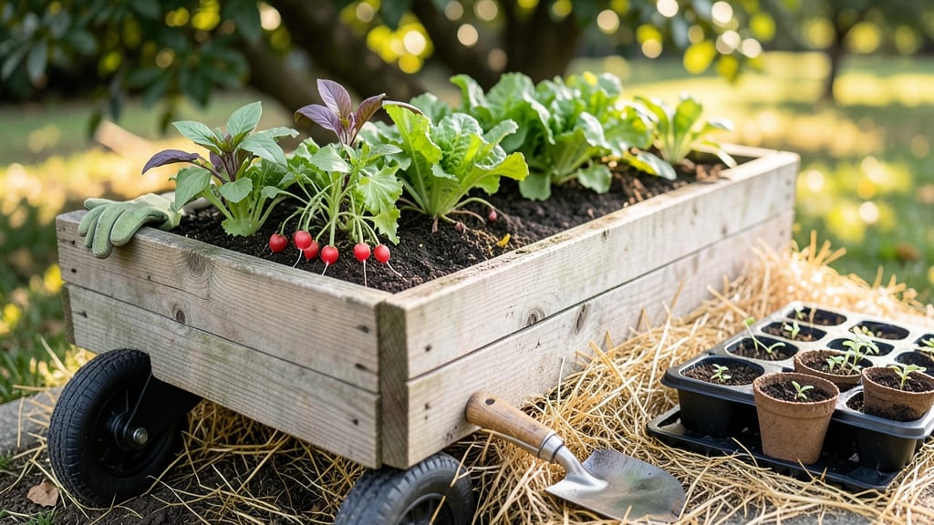 Elevated Raised Garden Bed On Wheels: Portable Grow Space for Small Spaces
