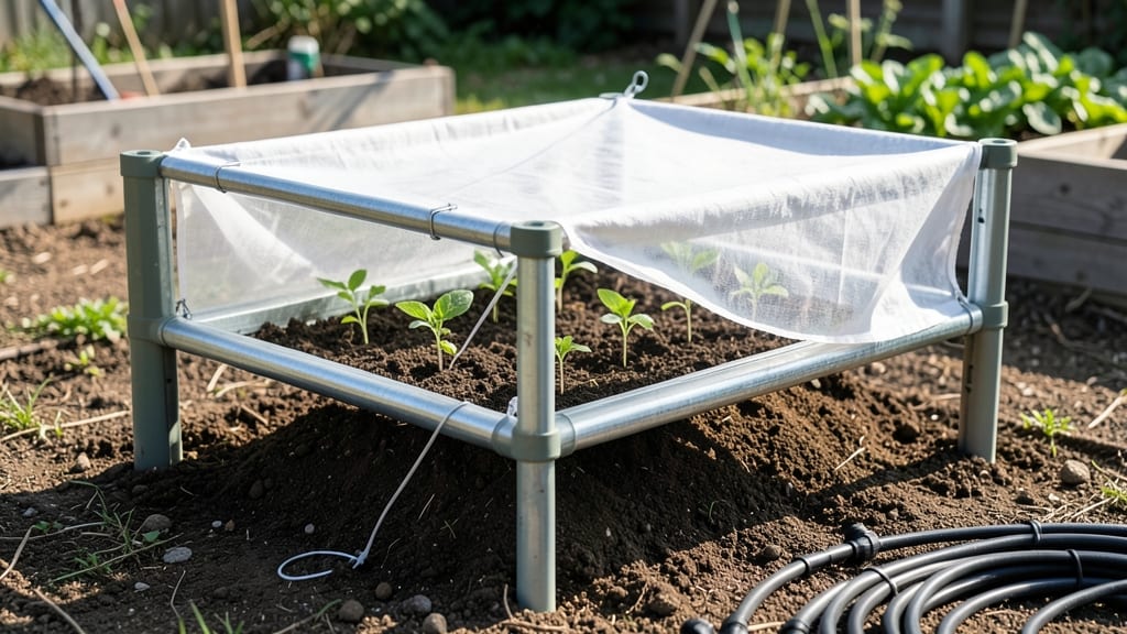 PVC Garden Bed Covers: Modular Sunlight Control for Plant Protection
