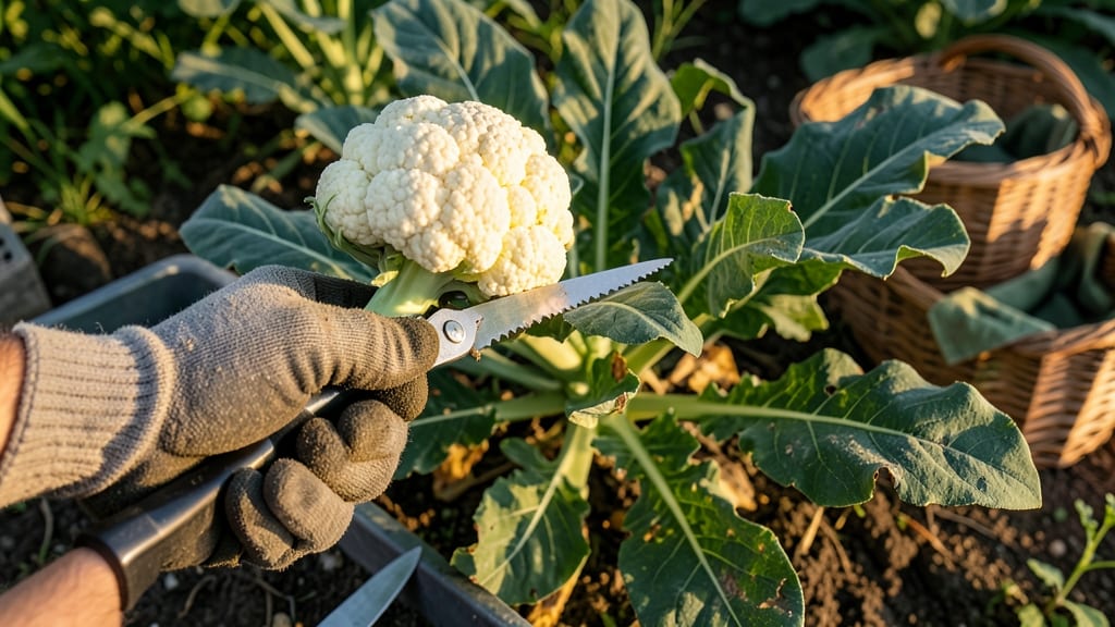 When to Pick Cauliflower: Curds at Peak Tightness for Sweetest Flavor