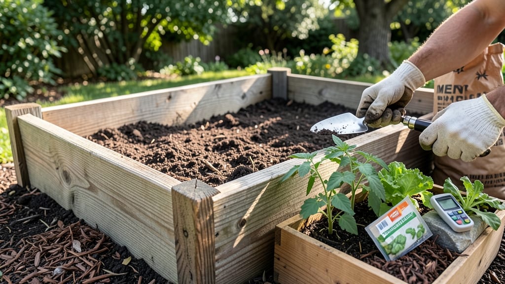 Menards Raised Garden Bed Soil: Organic Blend for Root Growth and Drainage
