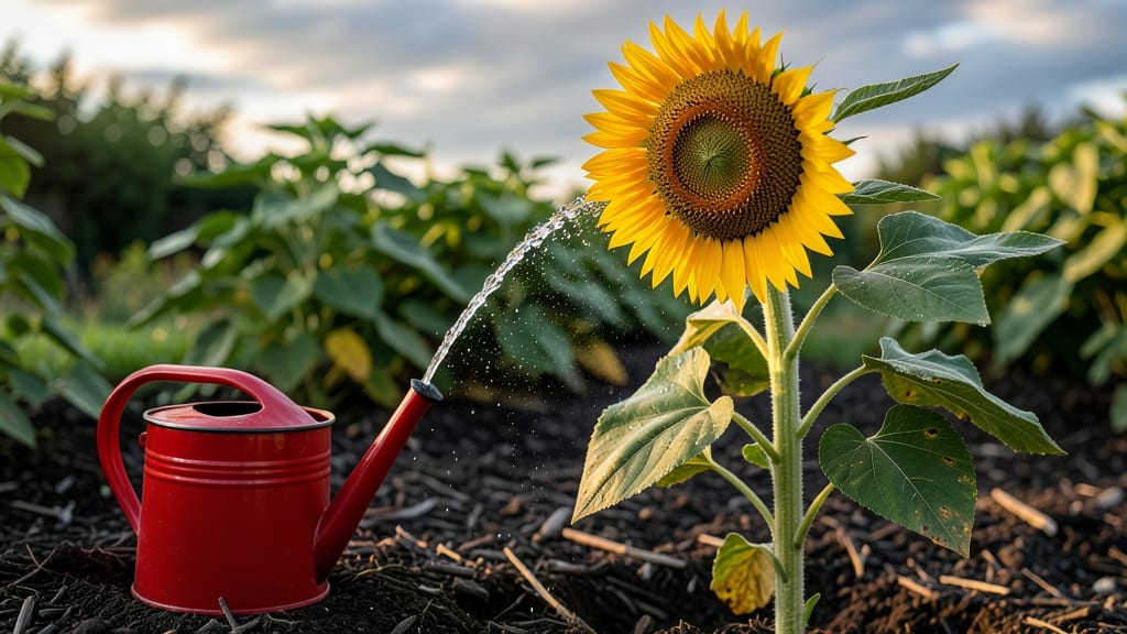 Water for Sunflowers: Deep Watering Secrets for Towering Growth