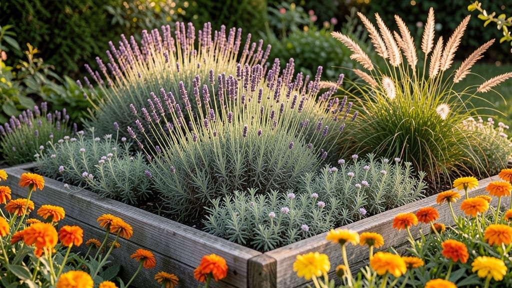 Raised Bed Along Fence: Space-Saving Privacy Screen With Edible Blooms