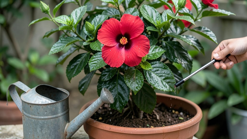 Hibiscus Flower Watering: Master the 3-Step Schedule for Vibrant Blooms